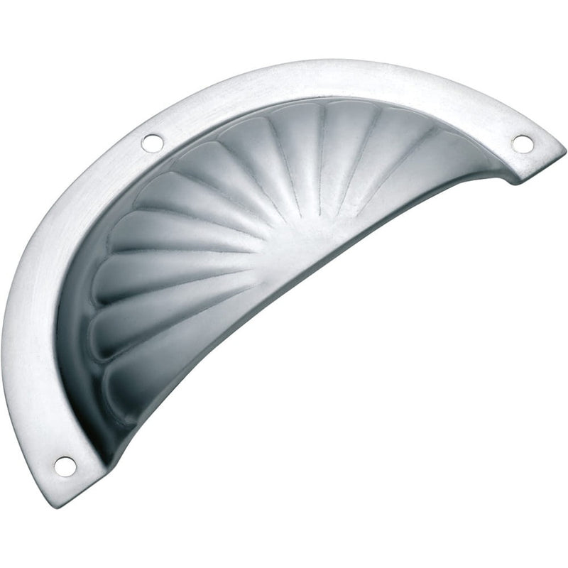 Drawer Pull Sheet Brass Fluted Chrome Plated