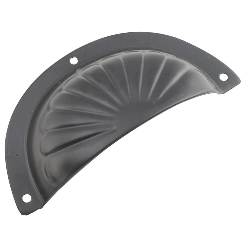 Drawer Pull Sheet Brass Fluted Matt Black