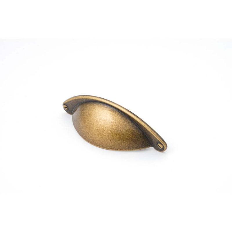 Shaker 64mm Cup Pull Antique Brass