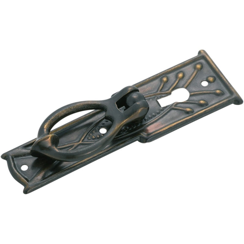 *Out of Stock* Cabinet Pull Handle Sheet Brass Pedestal Edwardian Antique Brass