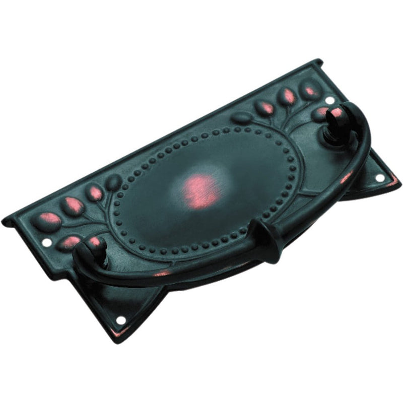 Cabinet Pull Handle Sheet Brass Edwardian Antique Copper