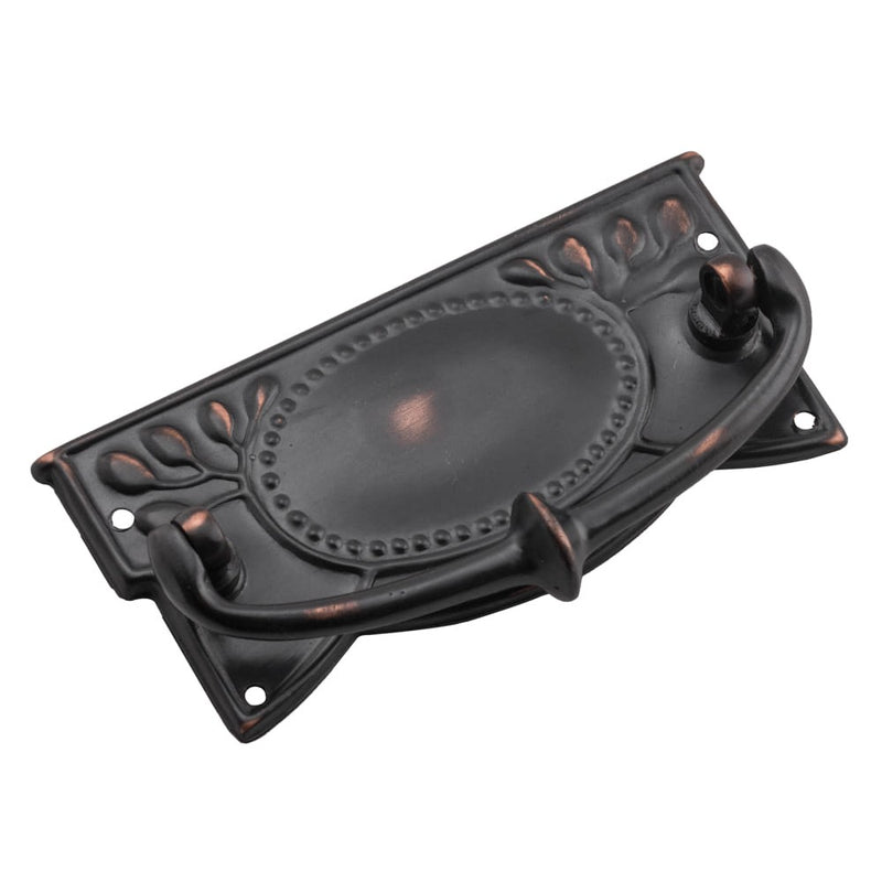 Cabinet Pull Handle Sheet Brass Edwardian Antique Copper