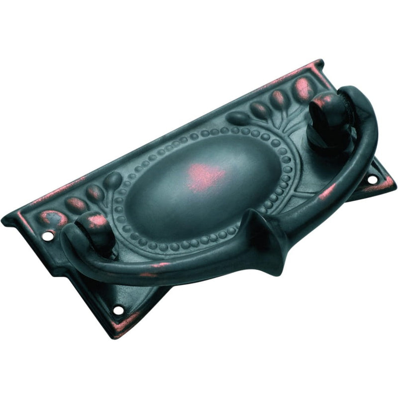 Cabinet Pull Handle Sheet Brass Edwardian Antique Copper