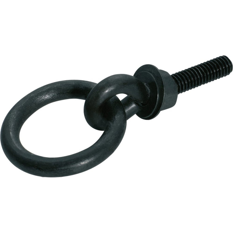 Cabinet Pull Handle Iron Bolt Ring Pull Matt Black