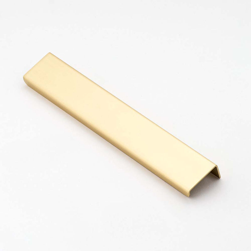 Ledge 200mm Solid Brass Lip Pull Satin Brass