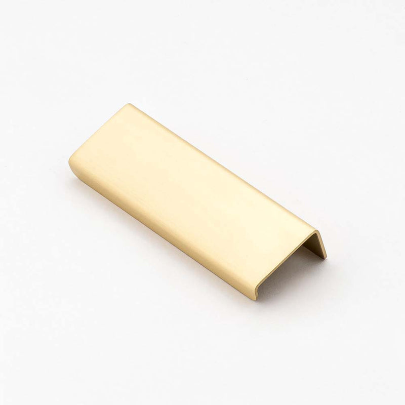 Ledge 100mm Solid Brass Lip Pull Satin Brass