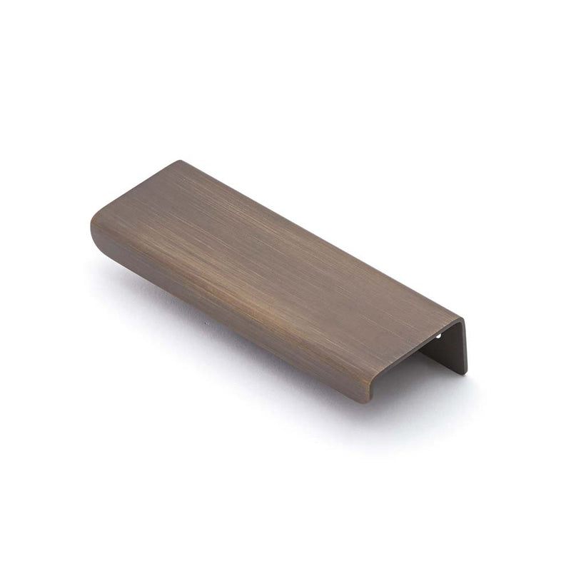 Ledge 100mm Solid Brass Lip Pull Bronze