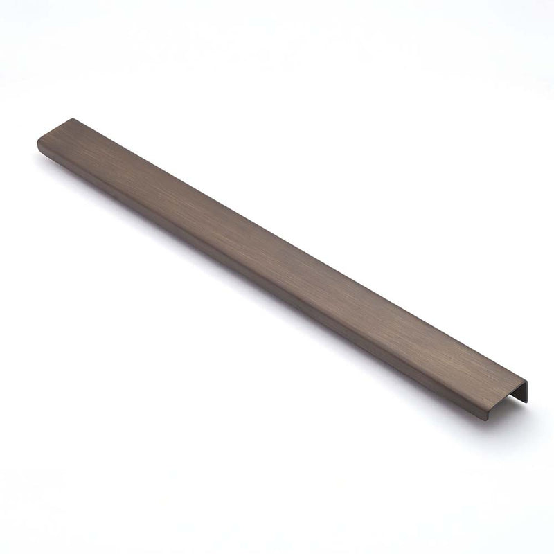 Ledge 400mm Solid Brass Lip Pull Bronze
