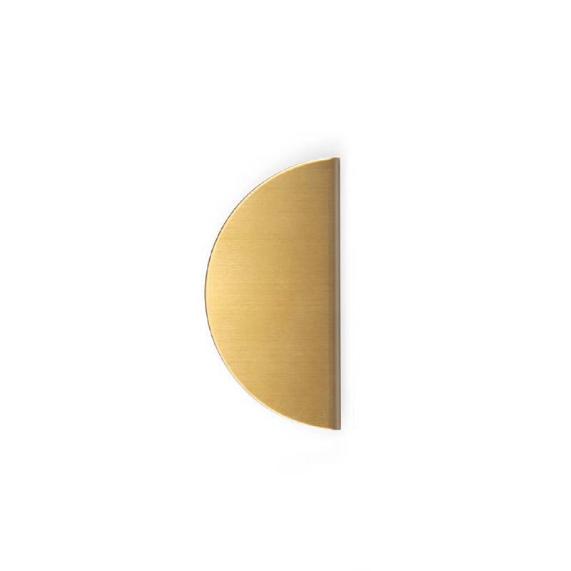 Momo Sola Half Round Lip Pull 80mm Brushed Brass