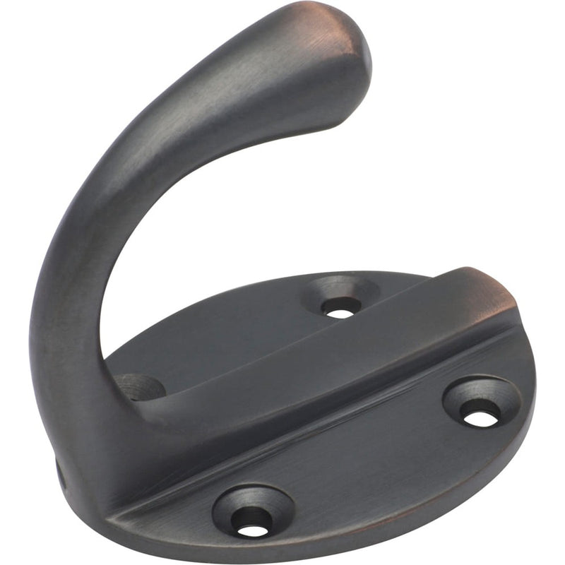 Robe Hook Single Oval BP Antique Copper H50xP42mm