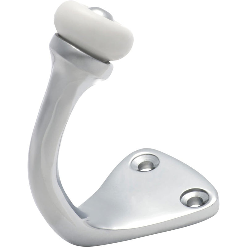 Robe Hook Porcelain Tip Chrome Plated H45xP70mm