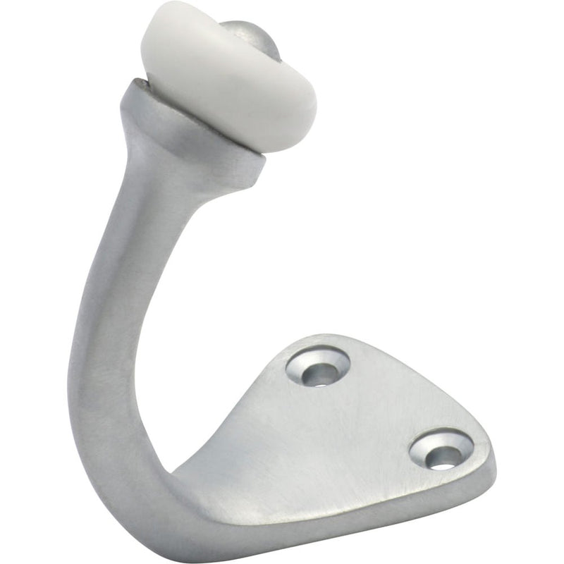 Robe Hook Porcelain Tip Satin Chrome H45xP70mm