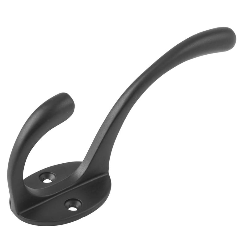 Hat & Coat Hook Victorian Matt Black H110xP50mm