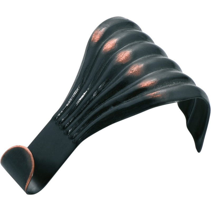 Picture Rail Hook Fluted Antique Copper