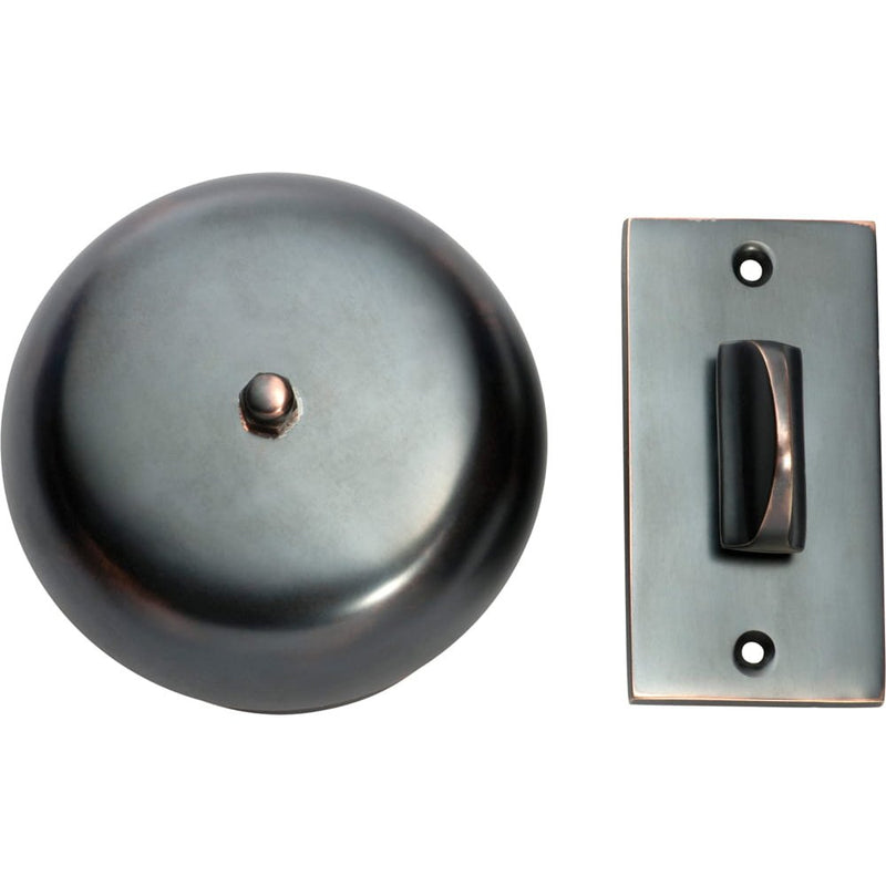 Turn Bell Plain Antique Copper D90mm