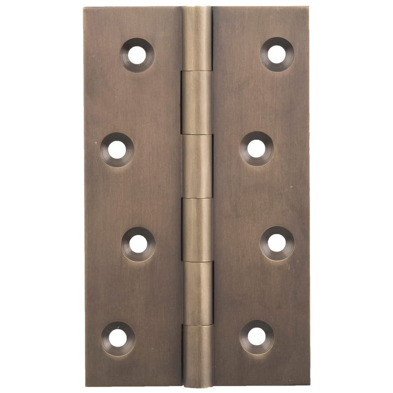 Hinge Fixed Pin Antique Brass H100xW60mm