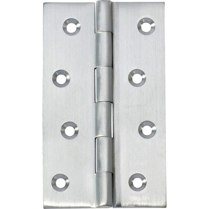 Hinge Fixed Pin Satin Chrome H100xW60mm