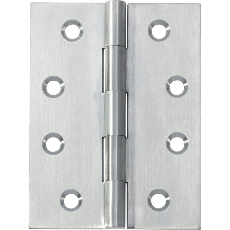 Hinge Fixed Pin Satin Chrome H100xW75mm