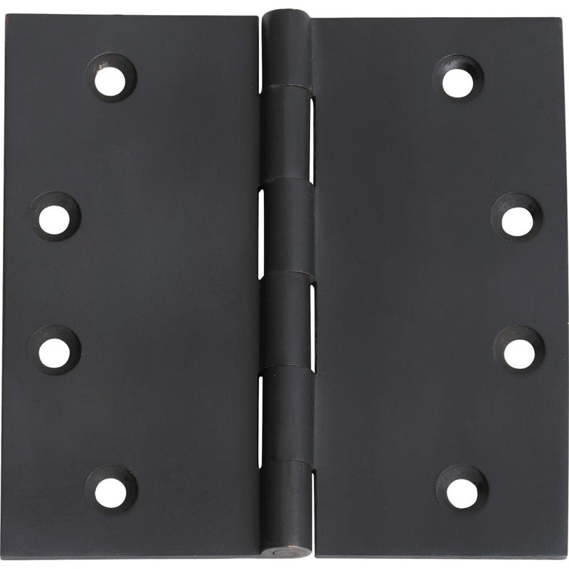 Hinge Fixed Pin Matt Black H100xW100mm