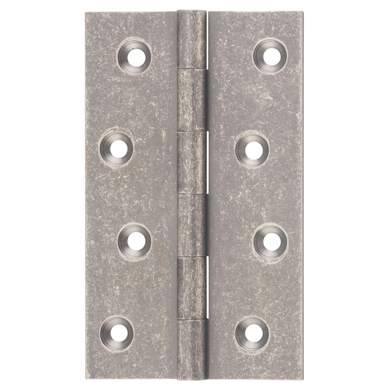 Hinge Fixed Pin Rumbled Nickel H100xW60mm