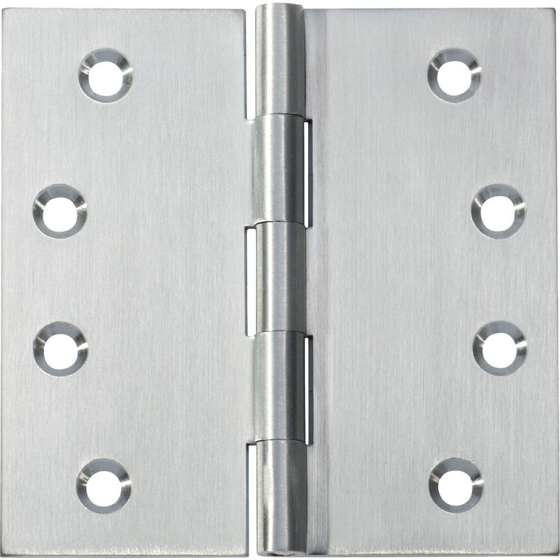 Hinge Fixed Pin Satin Chrome H100xW100mm
