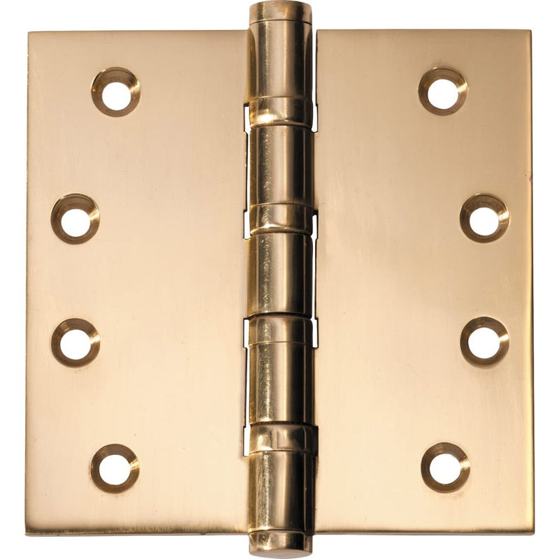 Hinge Ball Bearing Polished Brass H100xW100mm