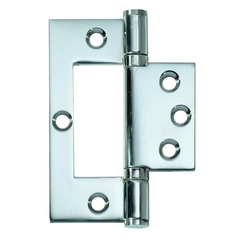 Hinge Hirline Chrome Plated H100xW49mm