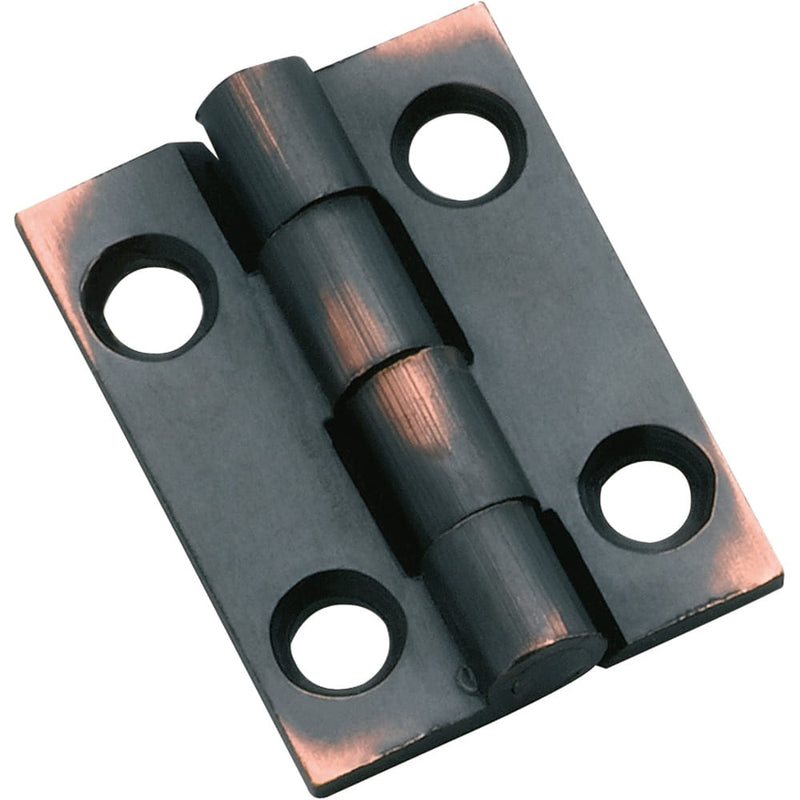 Cabinet Hinge Fixed Pin Antique Copper H25xW22mm