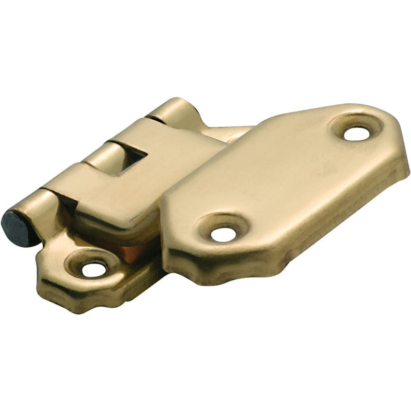 Cabinet Hinge Sheet Brass Fold Over Offset Polished Brass H42xW45mm