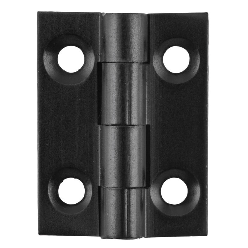 Cabinet Hinge Fixed Pin Matt Black H25xW22mm