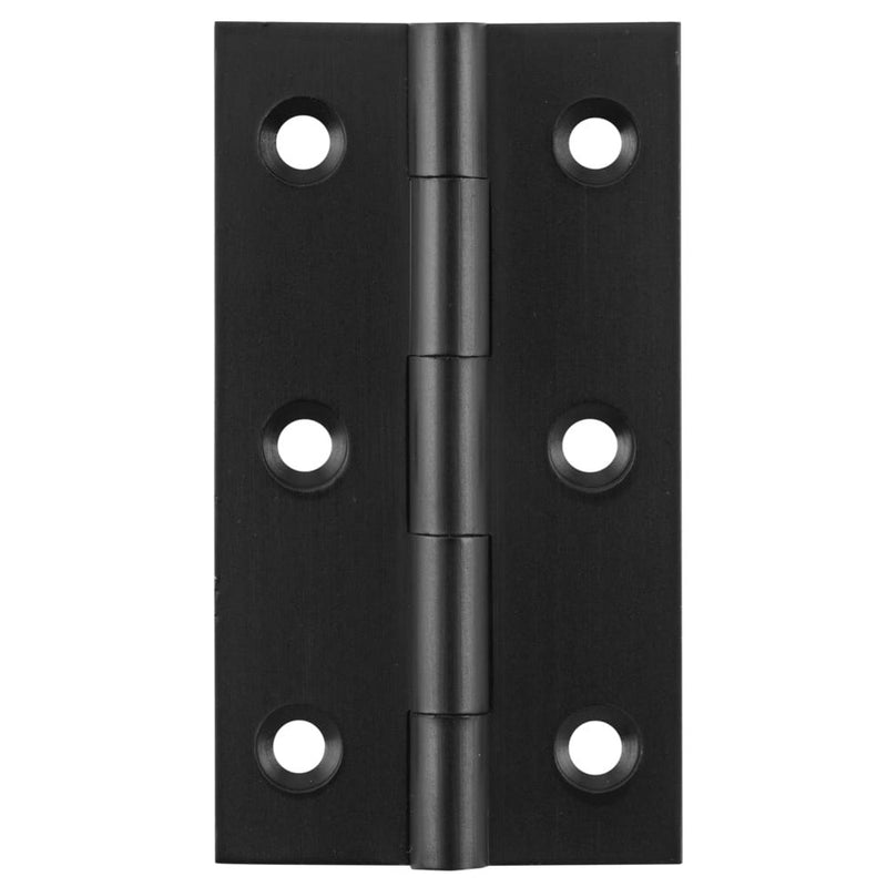 Cabinet Hinge Fixed Pin Matt Black H63xW35mm