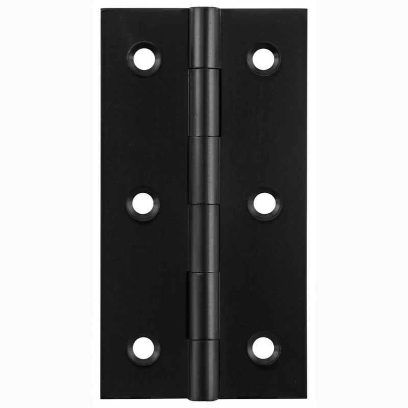 Cabinet Hinge Fixed Pin Matt Black H76xW41mm