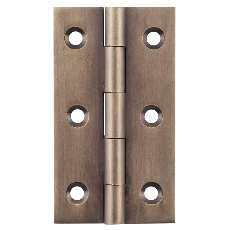 Cabinet Hinge Fixed Pin Antique Brass H63xW35mm