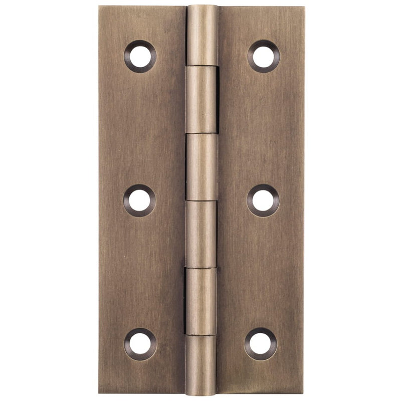 Cabinet Hinge Fixed Pin Antique Brass H76xW41mm