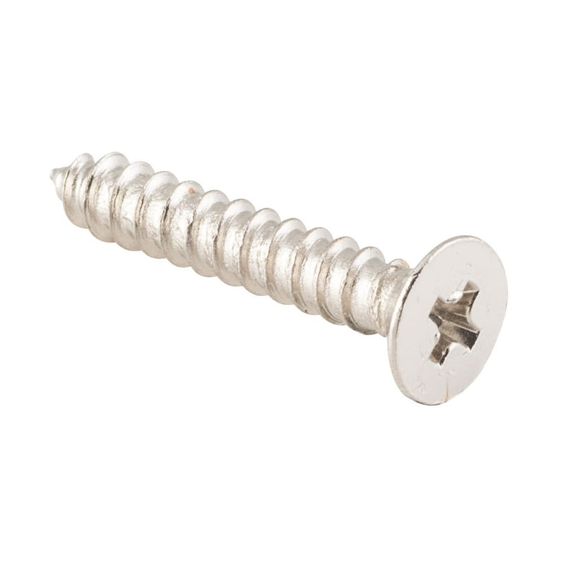 Screw Hinge Packet 50 Polished Nickel L25mm 8 Gauge