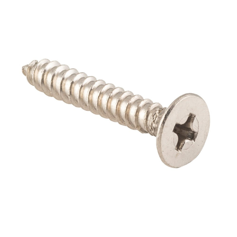 Screw Hinge Packet 50 Satin Chrome L25mm 8 Gauge