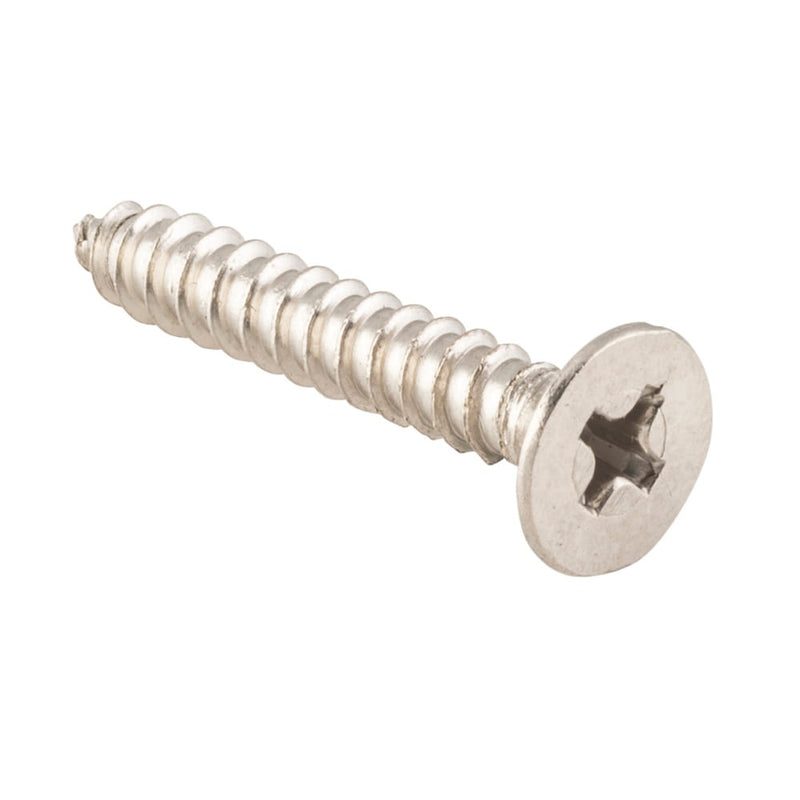 Screw Hinge Packet 50 Satin Nickel L25mm 8 Gauge
