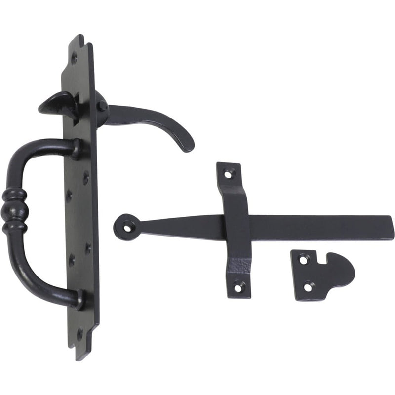Suffolk Latch Iron Matt Black H195xL170xW43mm