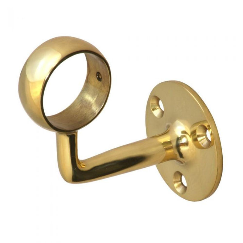 Cranked Bracket 38mm Brass
