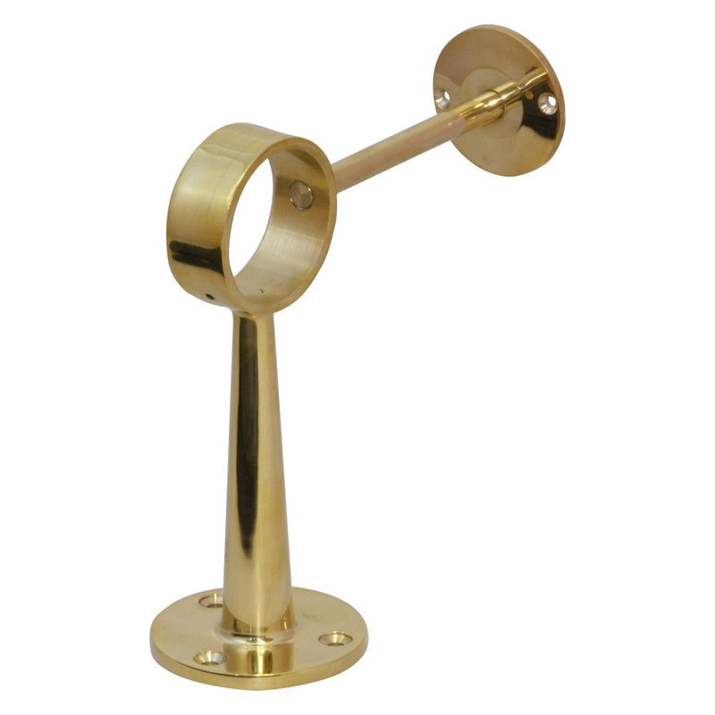 Bar Foot Rail Bracket 38mm Side Stem Brass