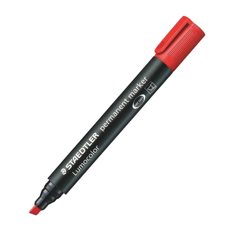Marker Pen Chisel Point Red