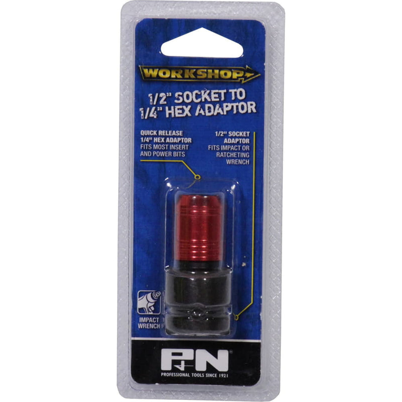 Socket Adapter 1/2 to suit 1/4 Drive Bits