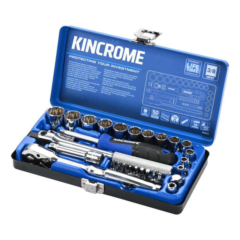 Socket Set 3/8 29pce Kincrome