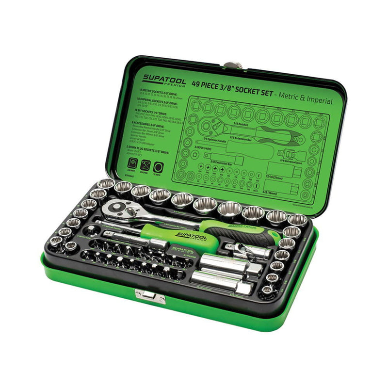 Socket Set 49p 3/8 Drv