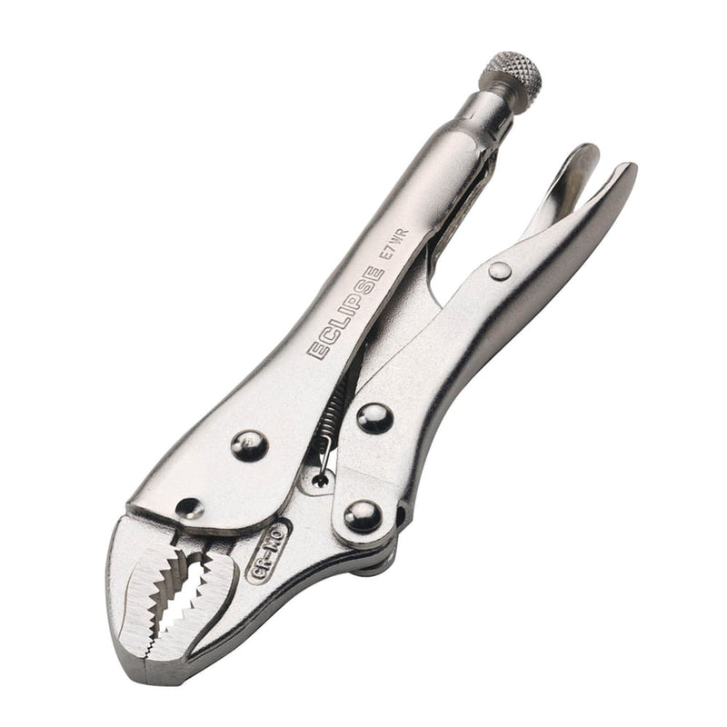 Locking Plier Curved With Cutter 178mm Eclipse