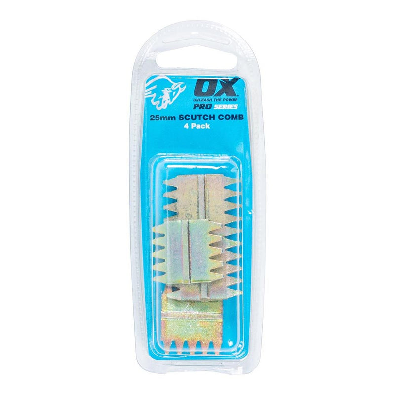 Scutch Comb 25mm 4pk
