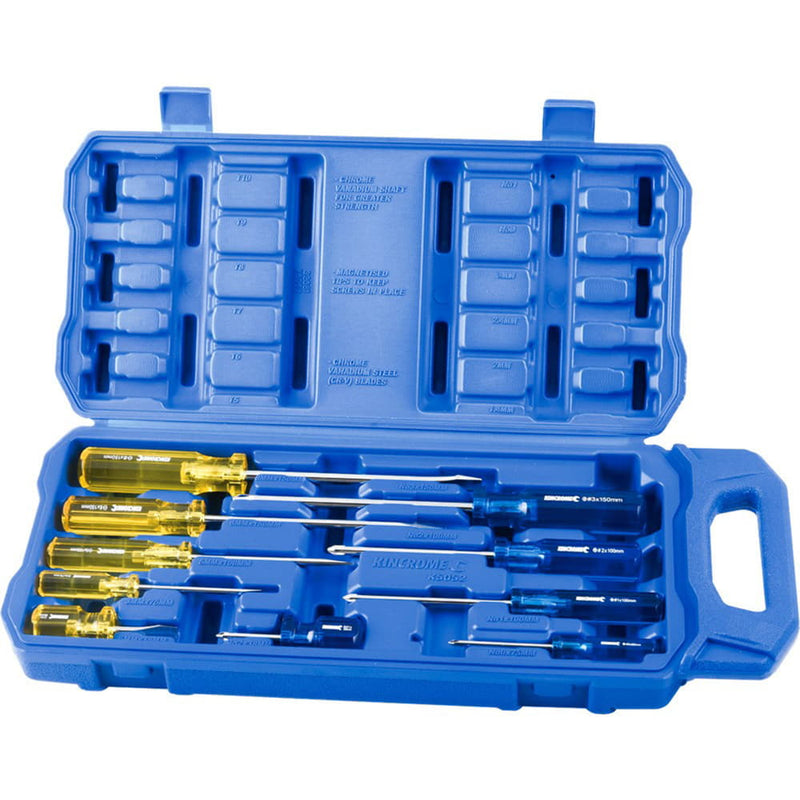 Screw Driver Set 10pc Acetate Kincrome