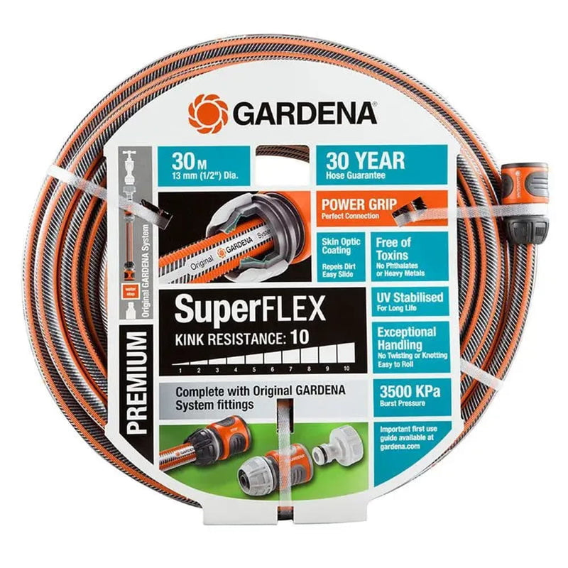 Hose Premium Superflex 13mmx30m Fitted