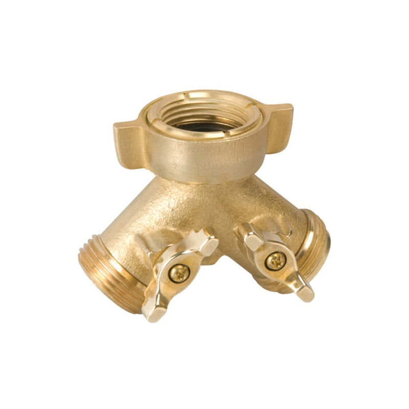 Adaptor Twin Tap 3 /4 x 3/4 Brass