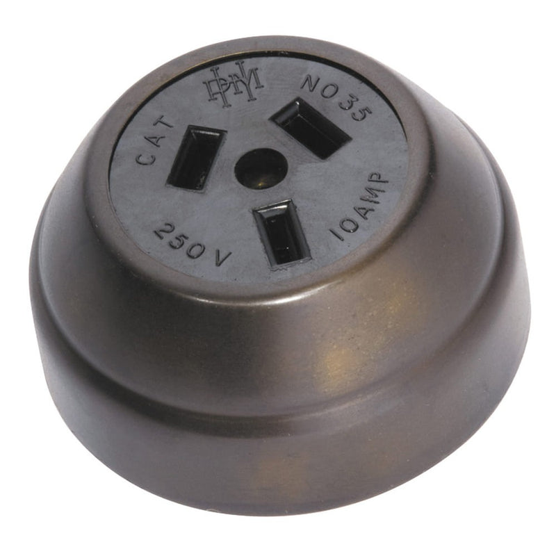 Socket Federation Black Mechanism Antique Brass